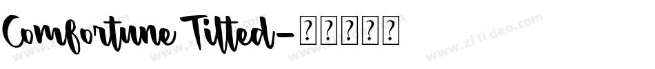 Comfortune Tilted字体转换